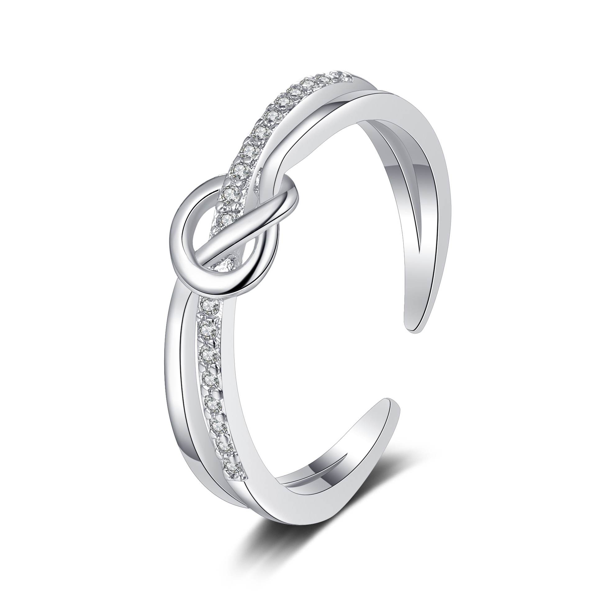 Diamond Knotted Ring Image 1