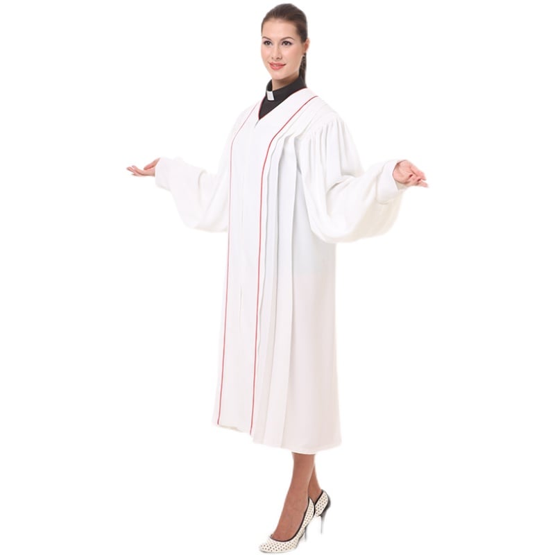 Ladies White Lab Coat Polyester Jacket Display