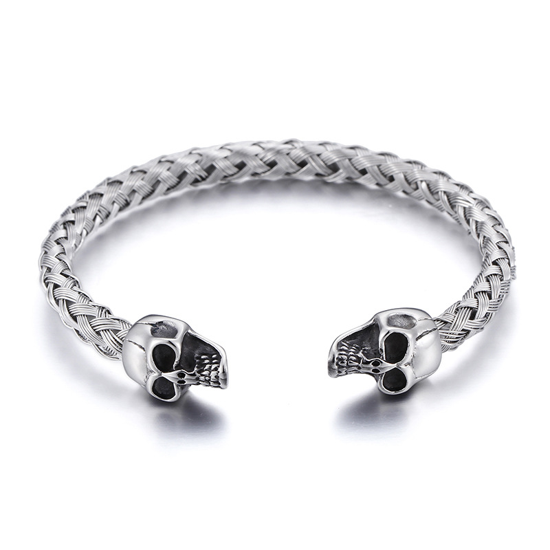 Men's Stainless Steel Skull Bracelet 2