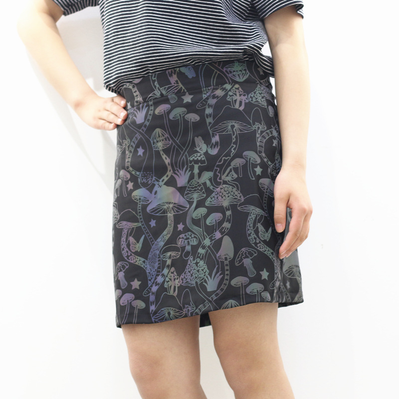 Colorful Mushroom Reflective Skirt