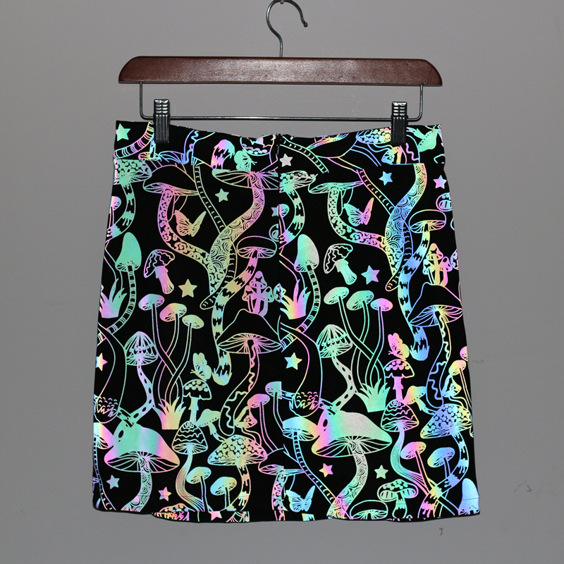 Colorful Mushroom Reflective Skirt