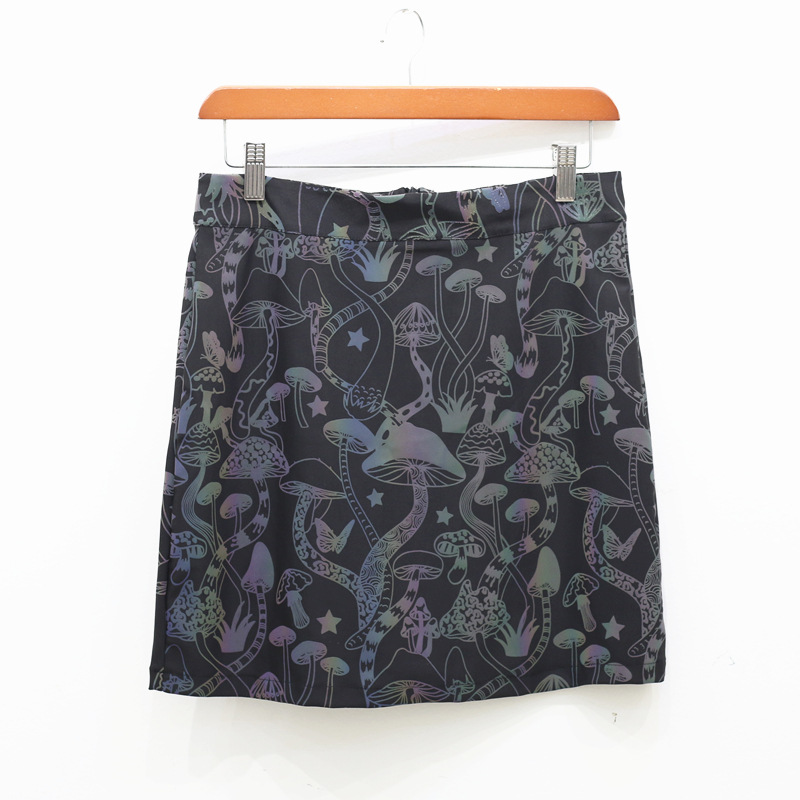 Colorful Mushroom Reflective Skirt