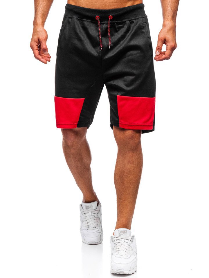 Fashion Stitching Drawstring Sports Shorts