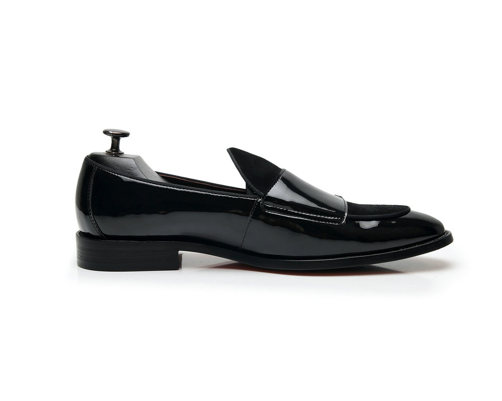 Black Buckle Monk Shoes - Image 2