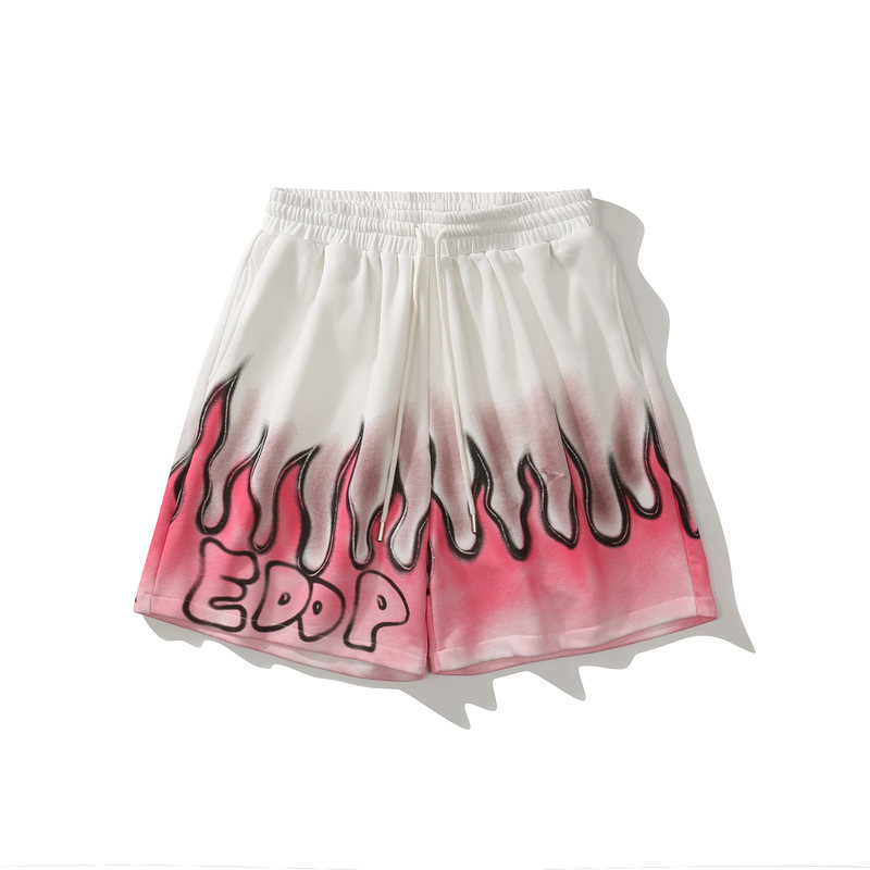 European and American Street Flame Graffiti Sports Shorts 7