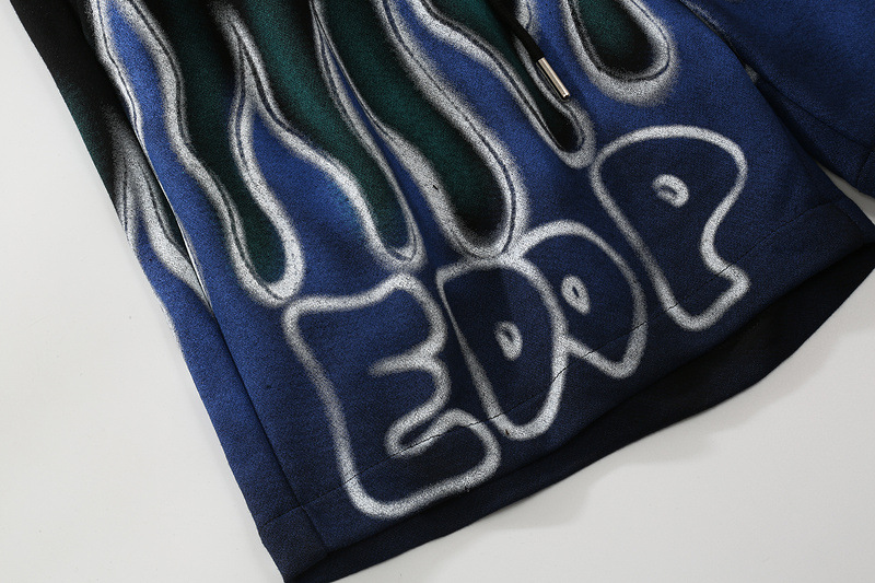European and American Street Flame Graffiti Sports Shorts 13