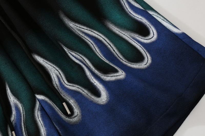 European and American Street Flame Graffiti Sports Shorts 14
