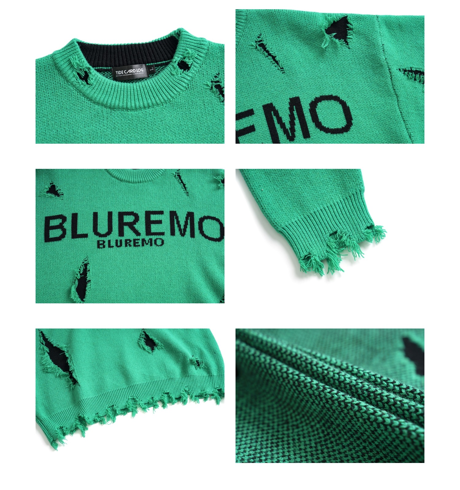 High-Grade Ripped Pullover Sweater Image 2