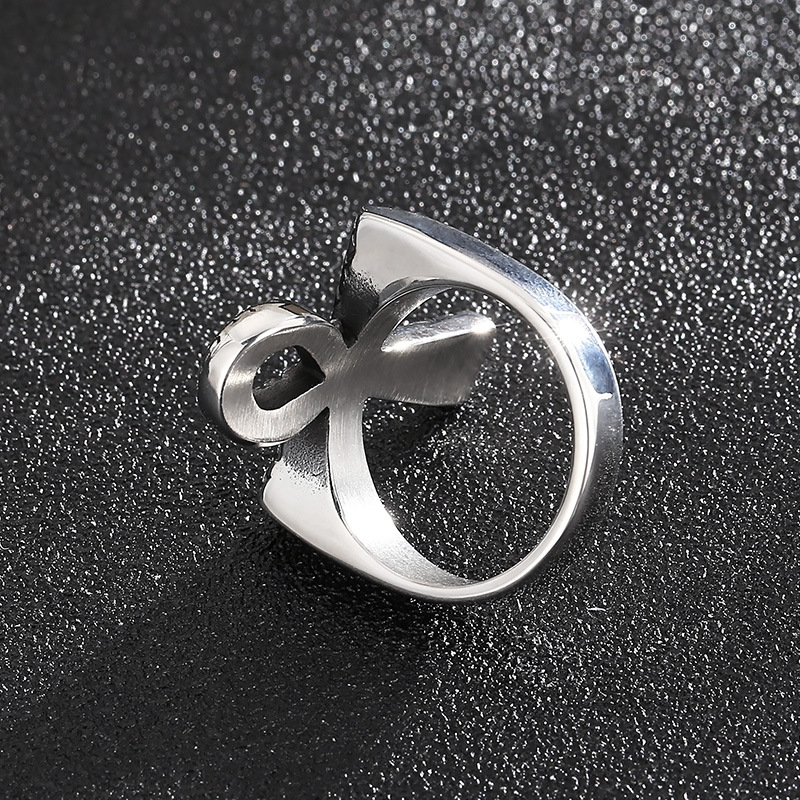 Snake Pattern U-shaped Cross Ring Image 4