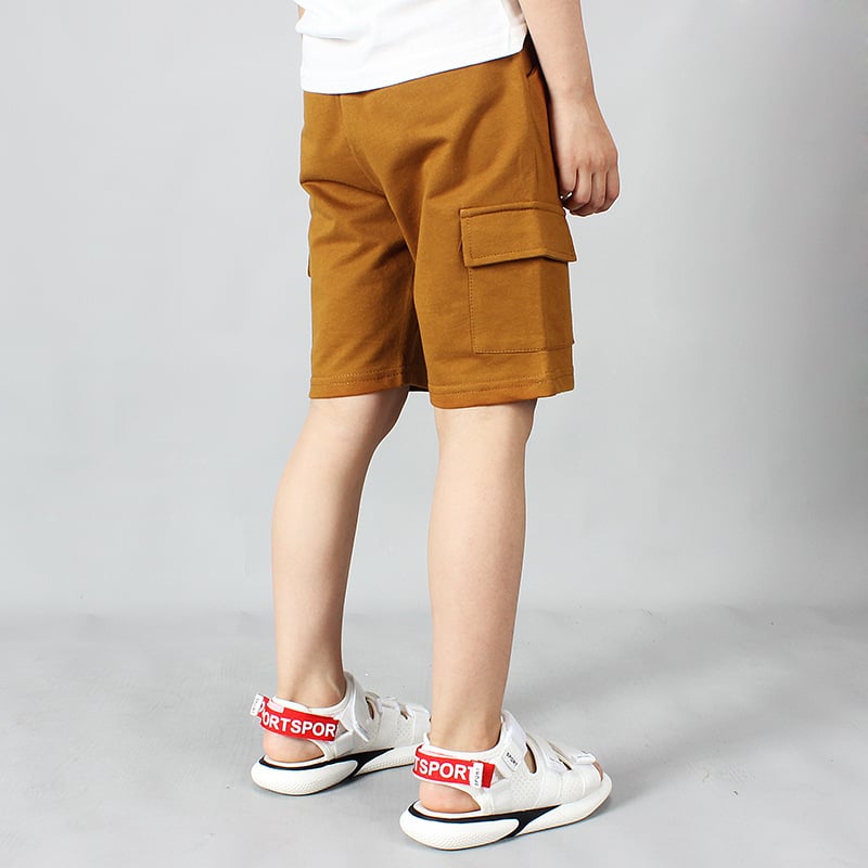 Casual Overalls Shorts in Chocolate