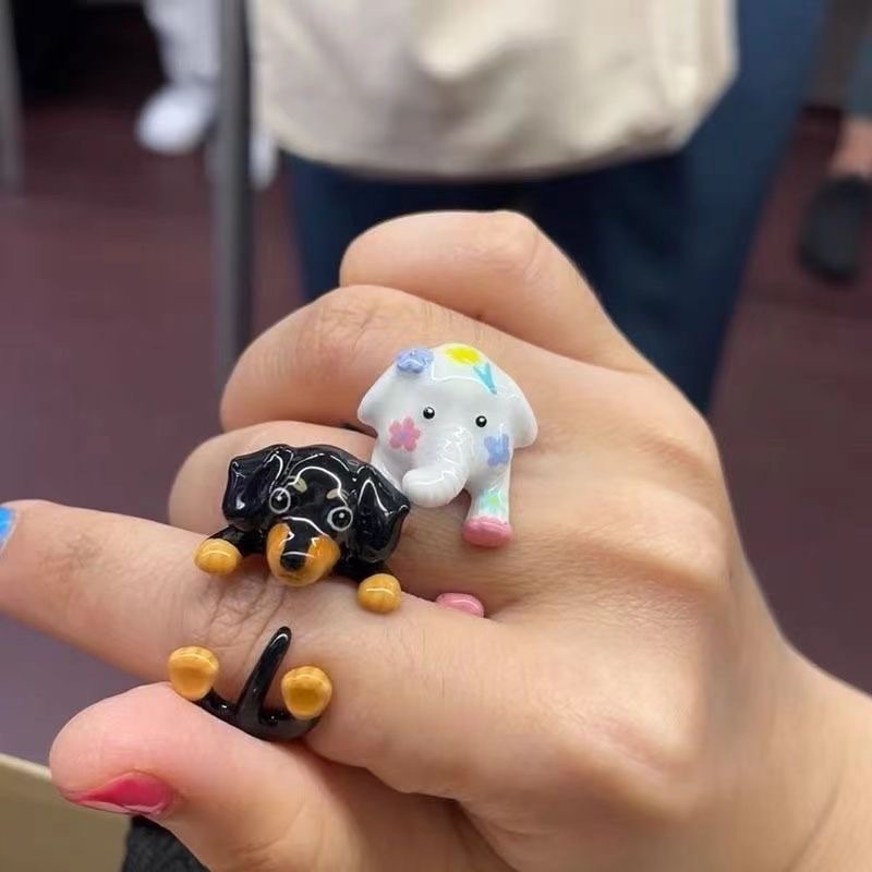 Cute Girlfriends Couple Ring