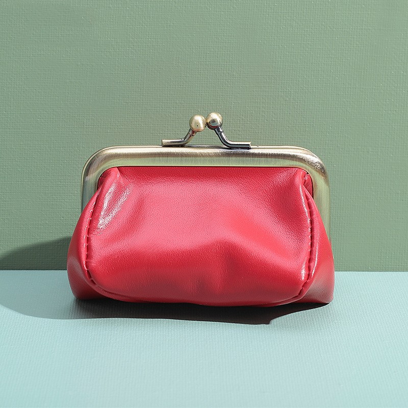Leather Handmade Mini Storage Coin Purse Image 3