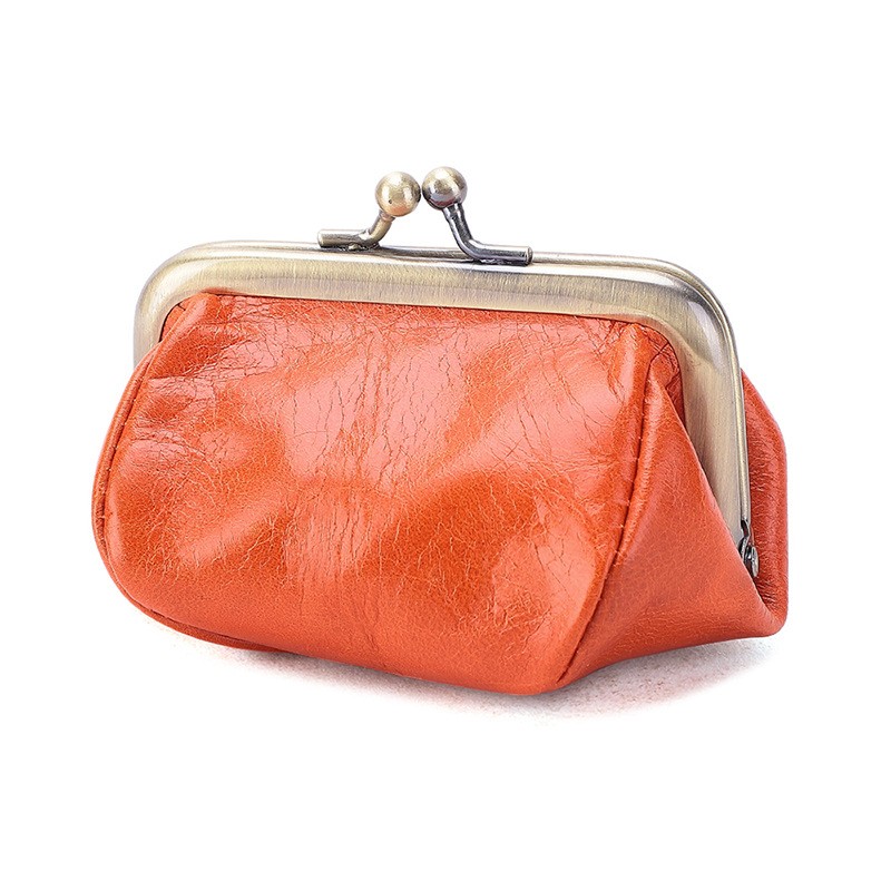 Leather Handmade Mini Storage Coin Purse Image 7