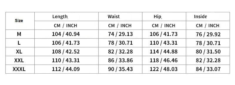 Pants Color Options