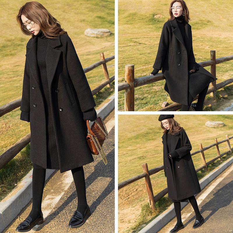 Elegant Black Coat for Women