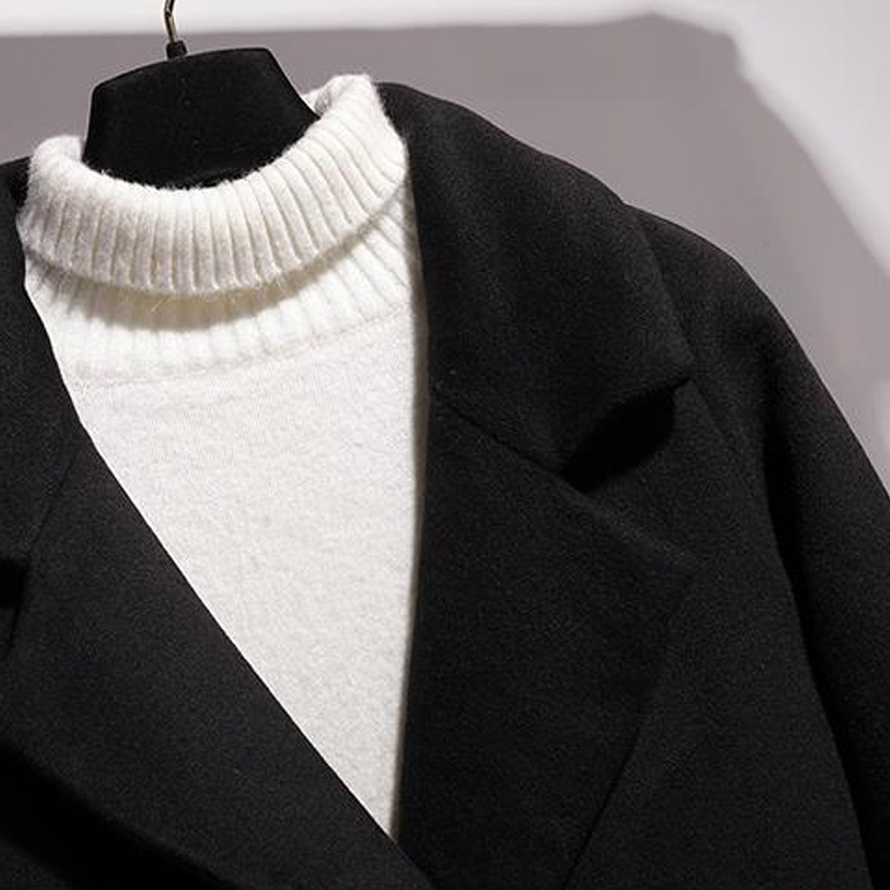 Stylish Black Woolen Coat