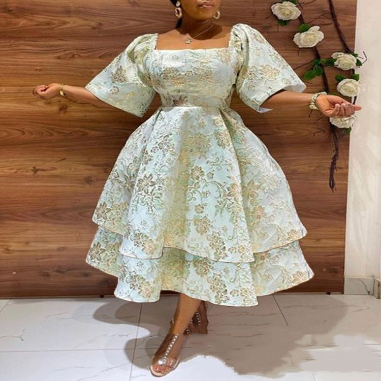 Mid-length Printed Dress 1
