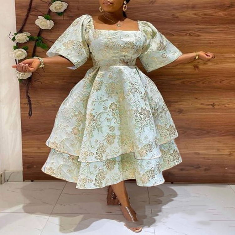 Mid-length Printed Dress 4
