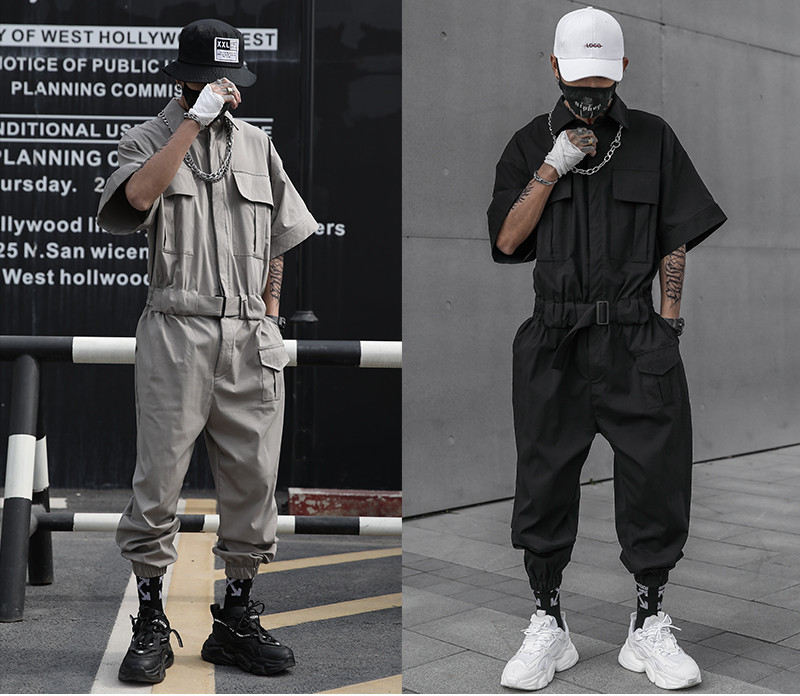 Japanese Functional Style Overalls Image 1