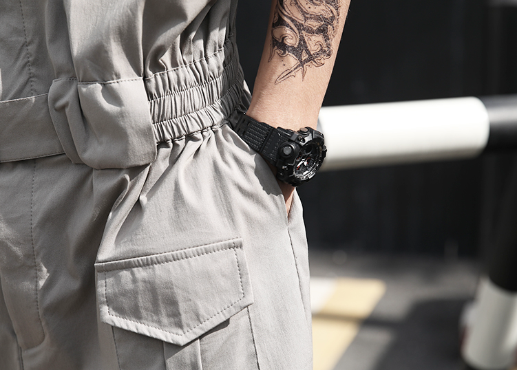Japanese Functional Style Overalls Image 7
