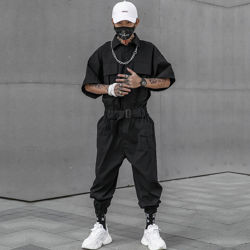 Japanese Functional Style Overalls Image 2