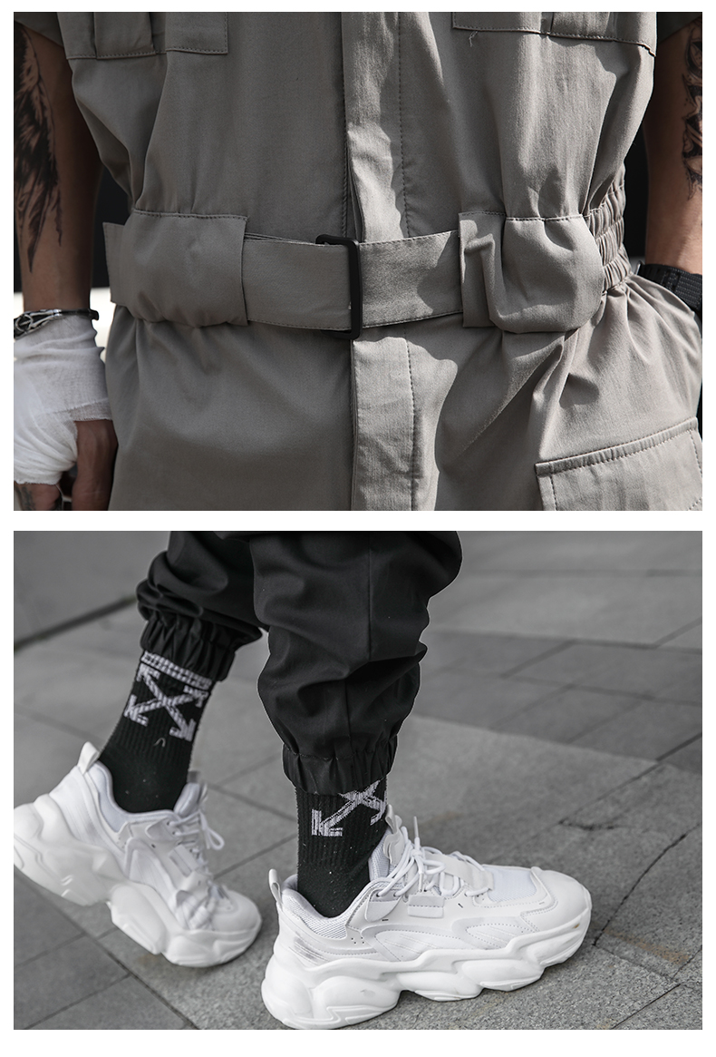 Japanese Functional Style Overalls Image 8
