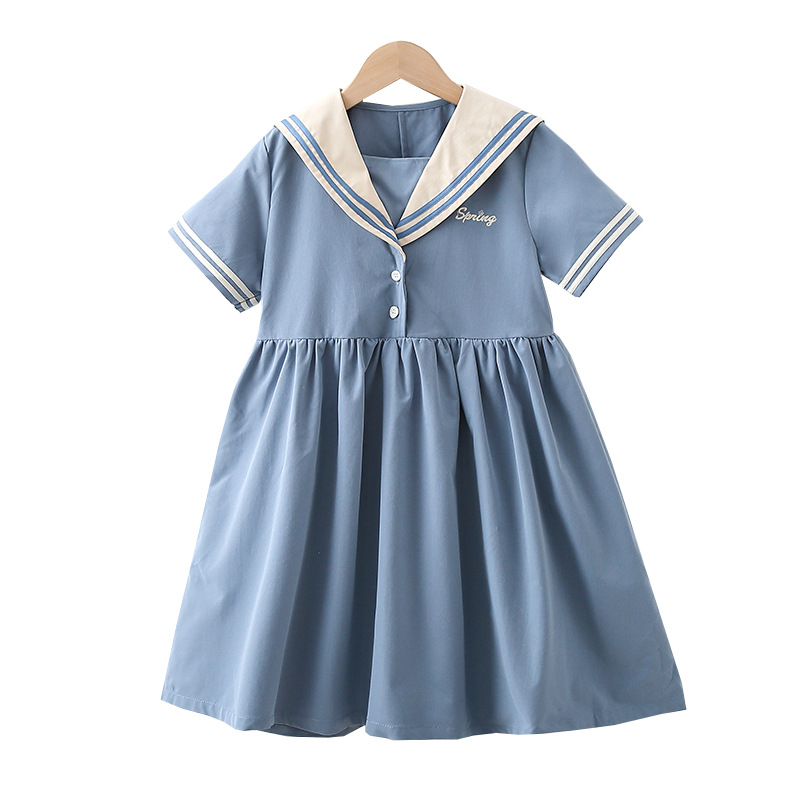 Children's Summer College Style Skirt
