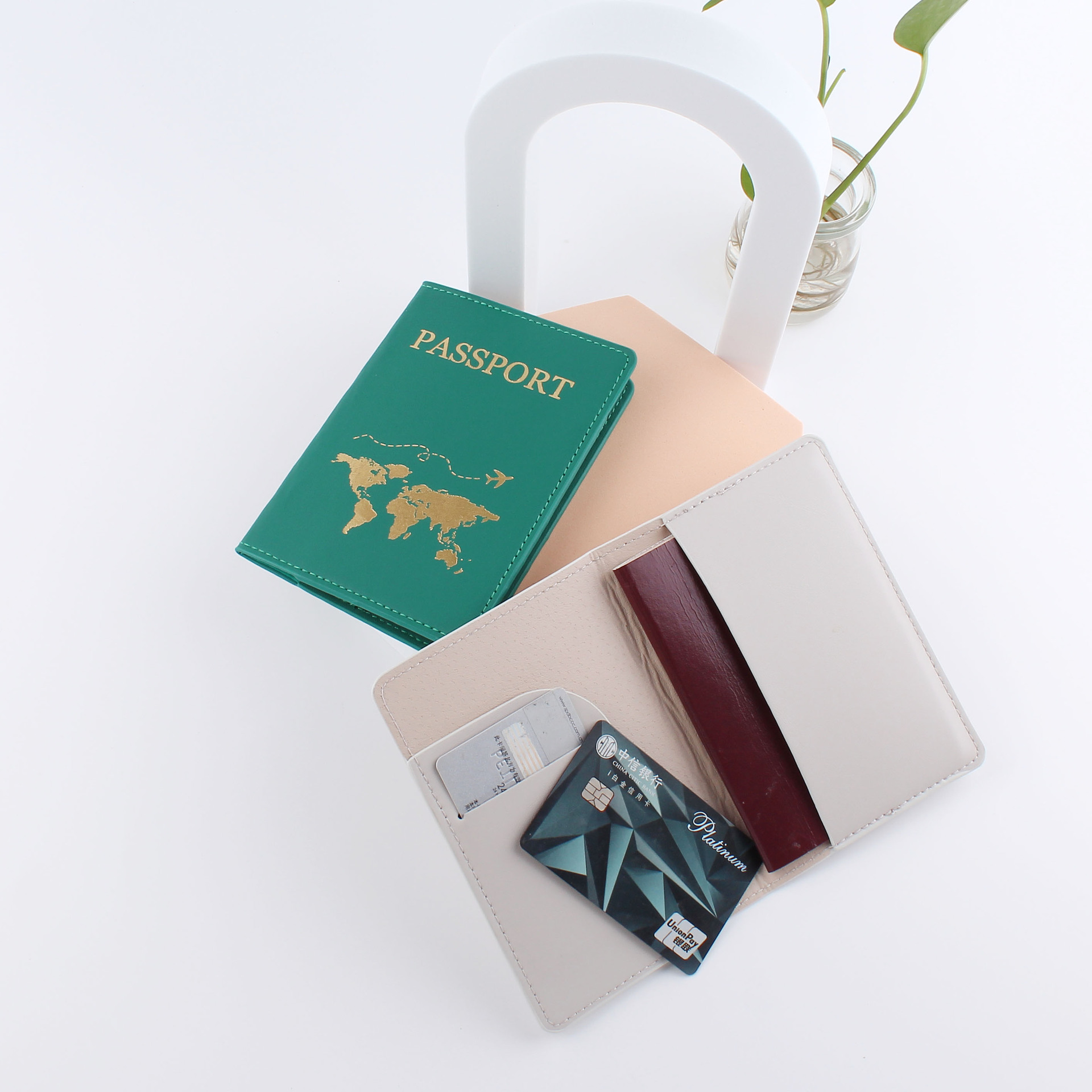 Leather Passport Holder Image 2