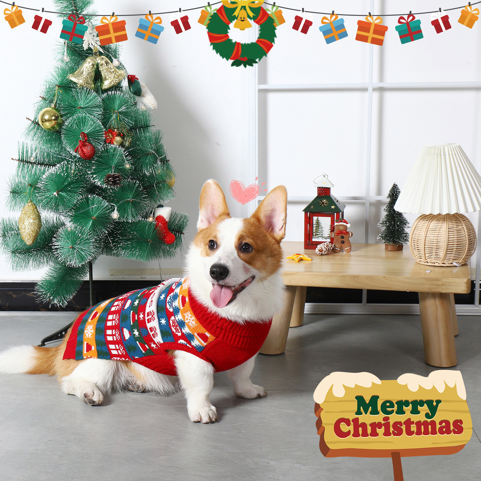 Autumn Pet Christmas Sweater 6