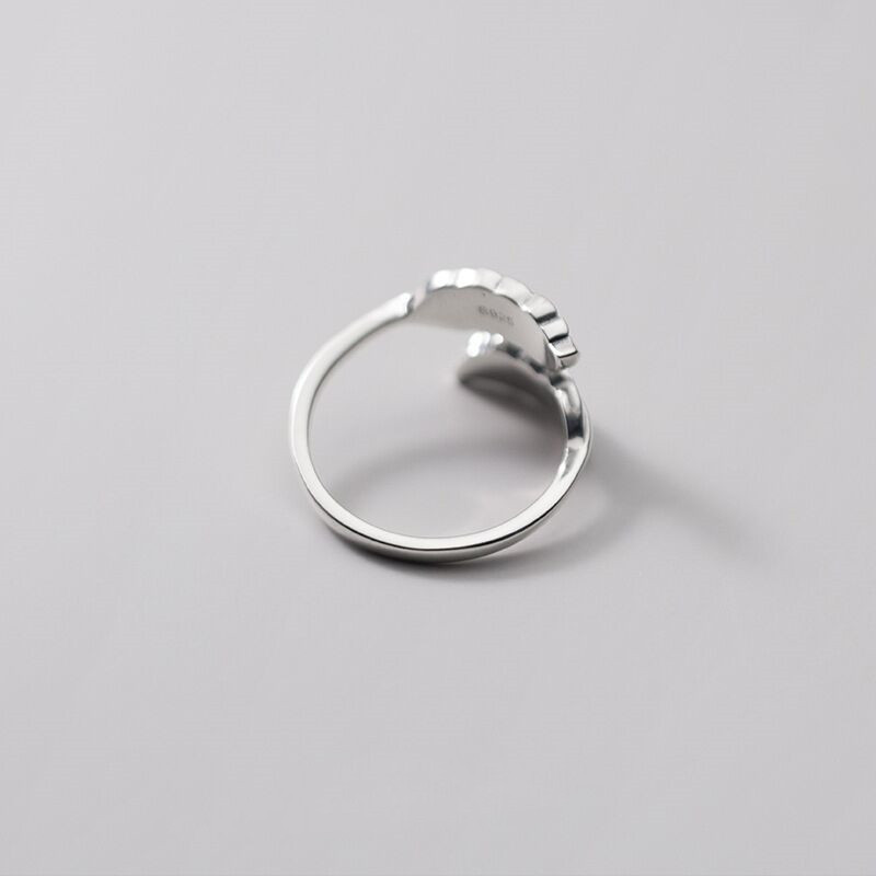 Vintage Thai Silver Feather Ring Image 4