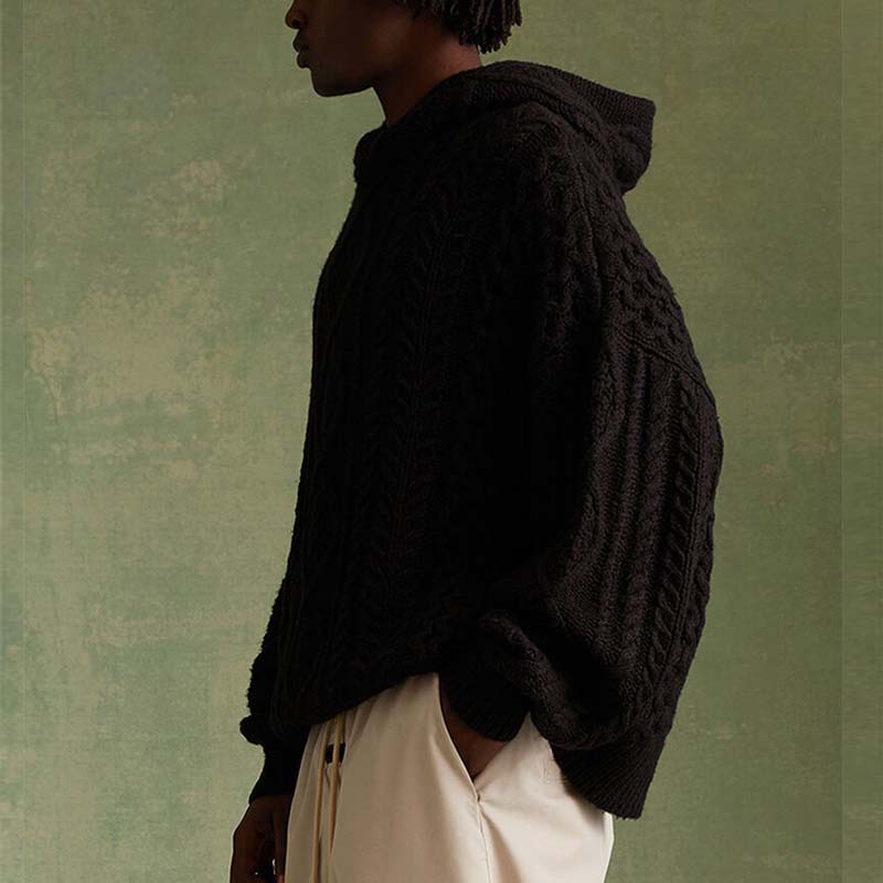 Men's Woolen Sweater Upper Jacket Image 3