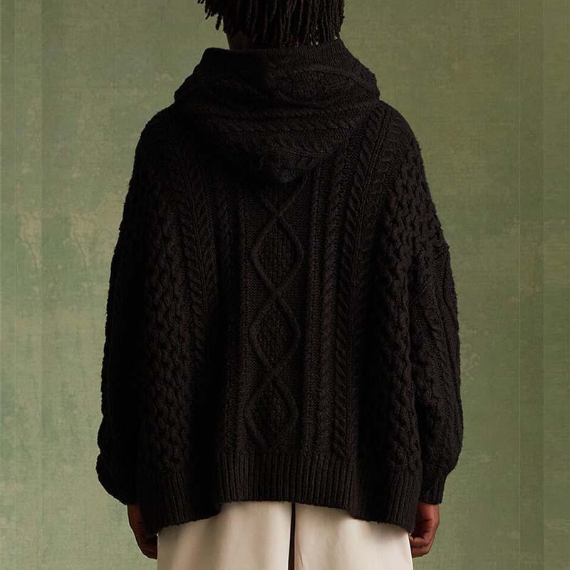 Men's Woolen Sweater Upper Jacket Image 4