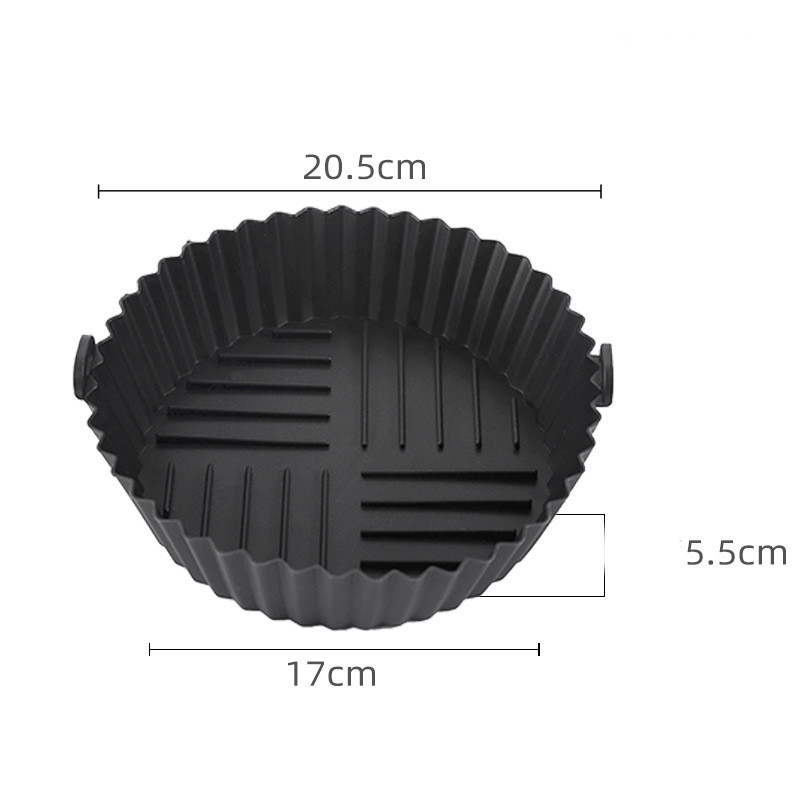 Silicon Round Air Fryer Tray - Blue