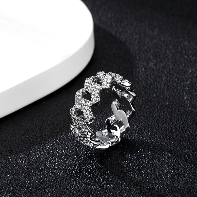 Diamond Shiny Ring Side View