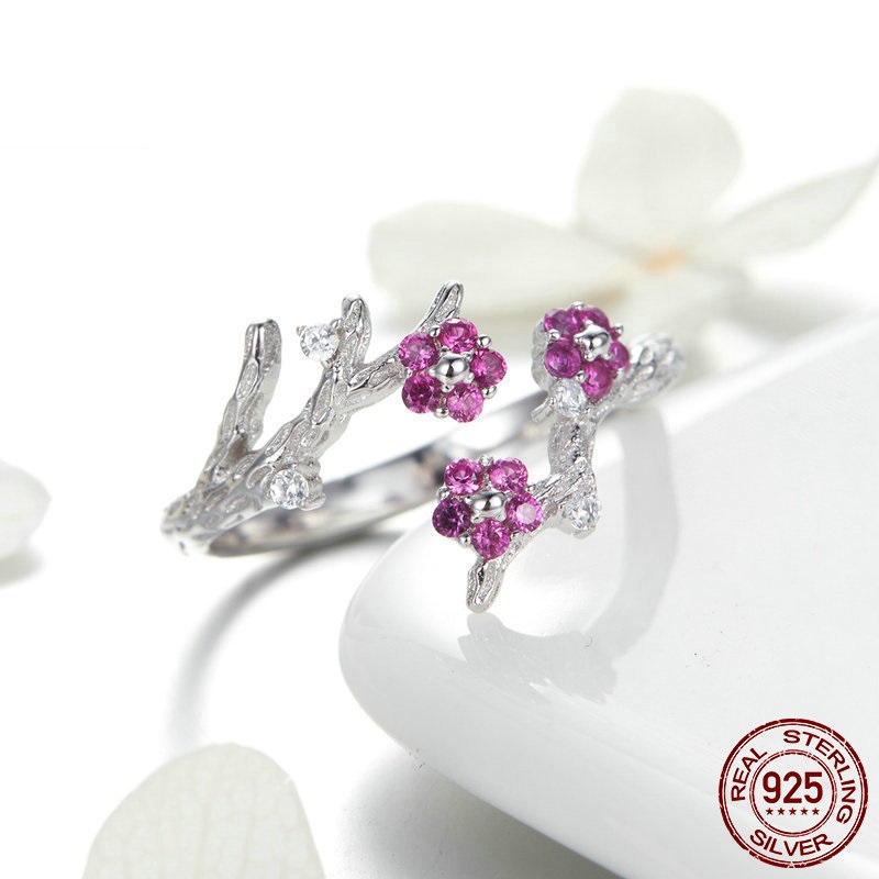 S925 Silver Flower Ring Image 4
