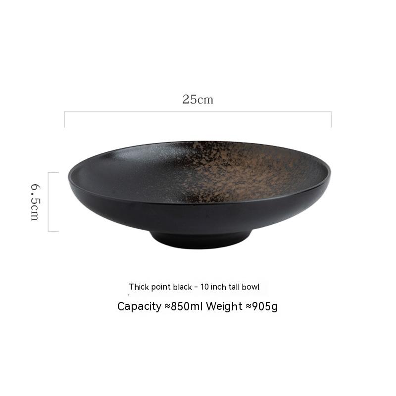 Japanese Ceramic Bamboo Hat Salad Bowl 2