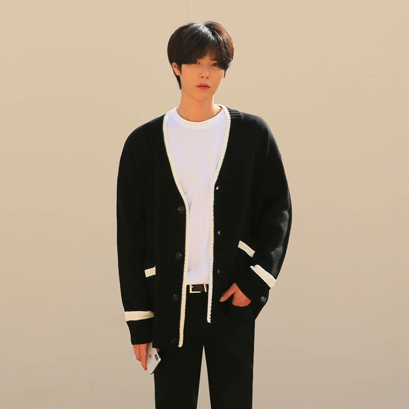 Men's Knitting Loose Sweater Coat - Image 4