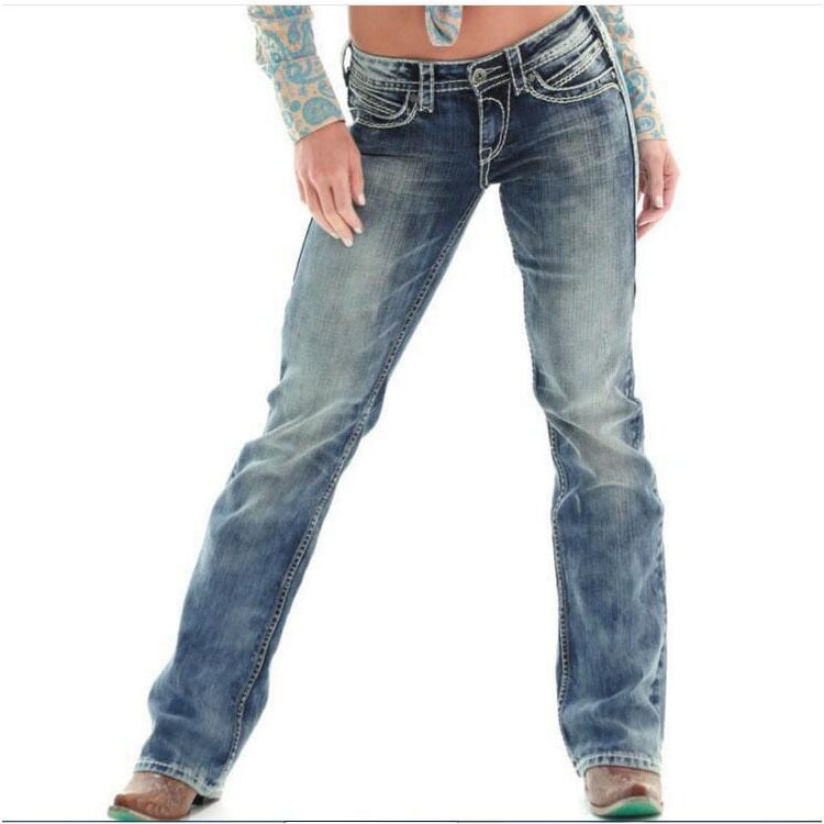 Distressed Denim Jeans