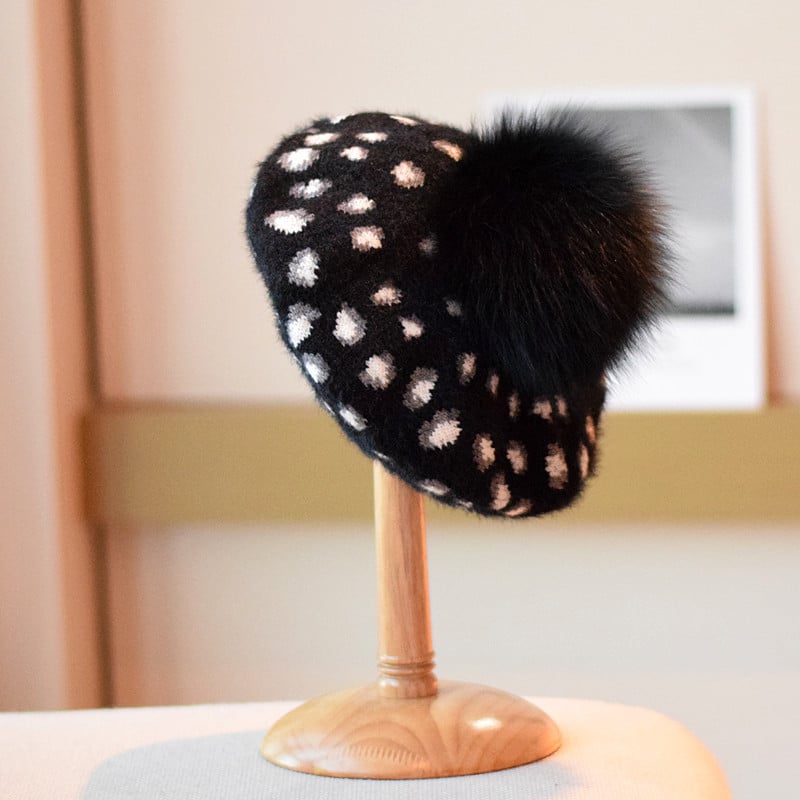 Retro Mink-like Wool Hat Image 8