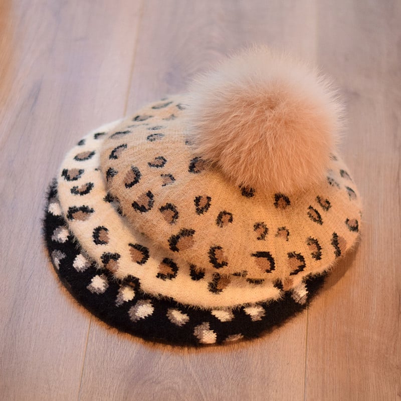 Retro Mink-like Wool Hat Image 6