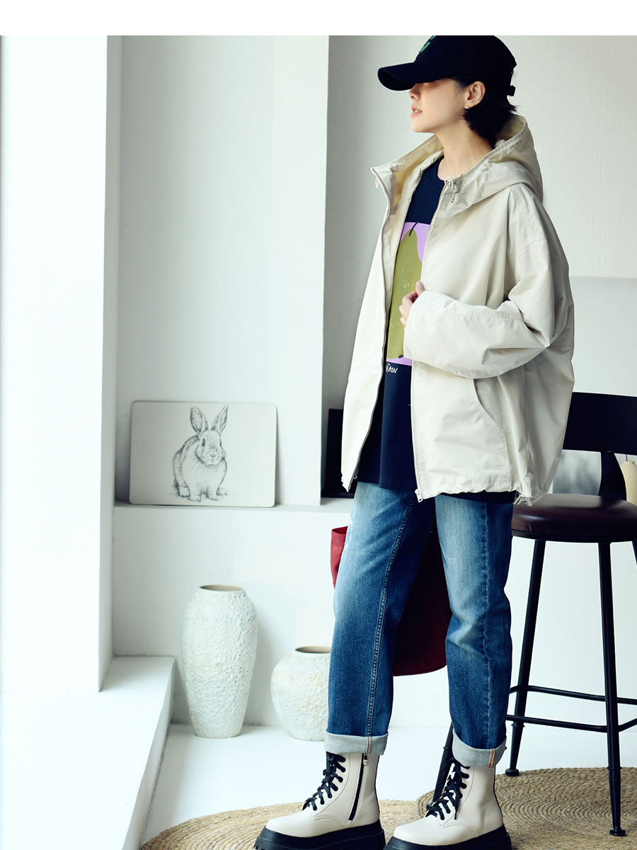 Hooded Trench Coat Image 5