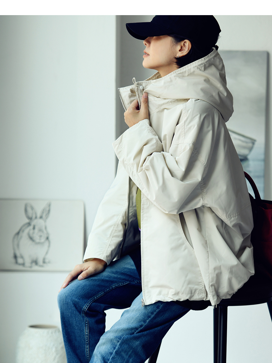 Hooded Trench Coat Image 6