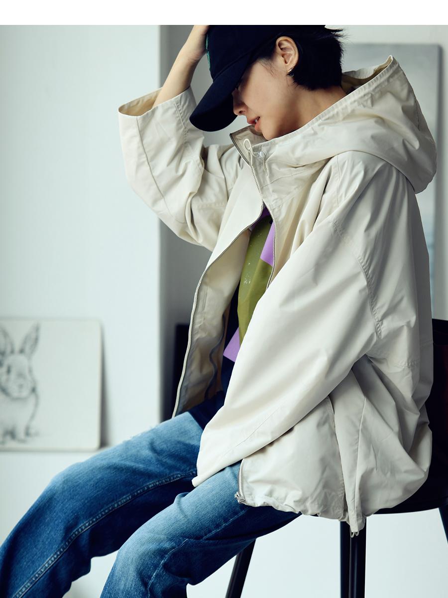 Hooded Trench Coat Image 2