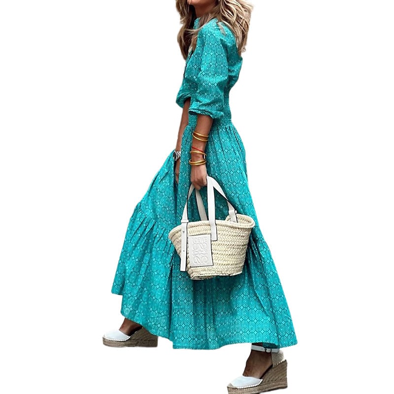Lady Temperament Crumpled High Waist Dress Image 7