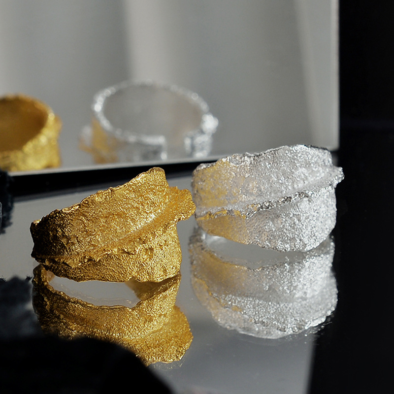 Sterling Silver Ridge Ring Image 5