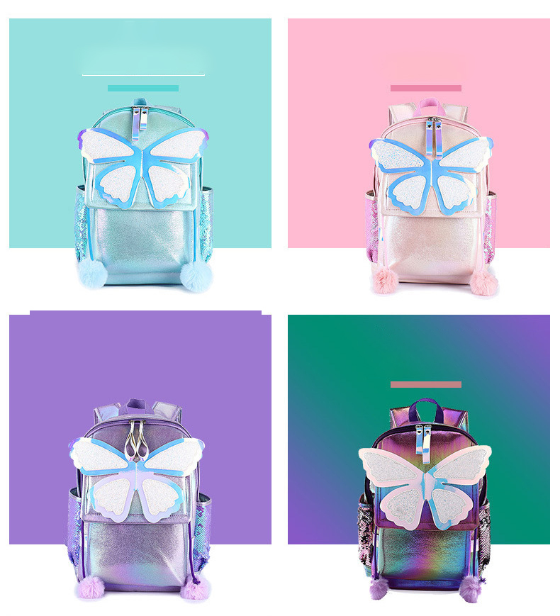 Sequined Butterfly Cute Backpack 1