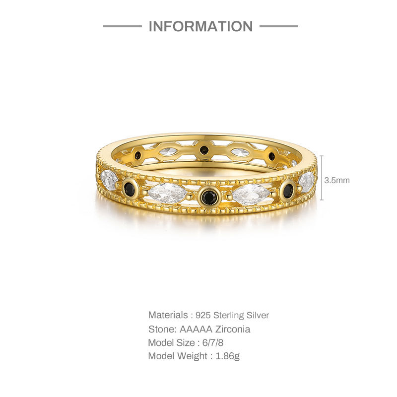 Sterling Silver Round Diamond Ring 6