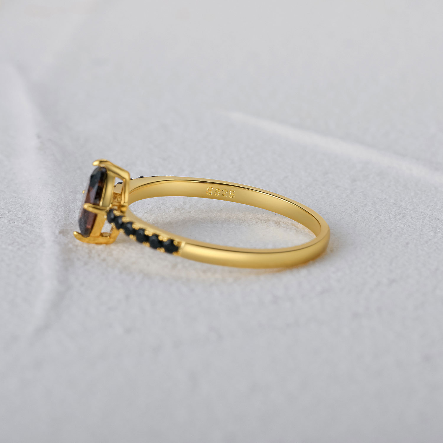 Sterling Silver Round Diamond Ring 22