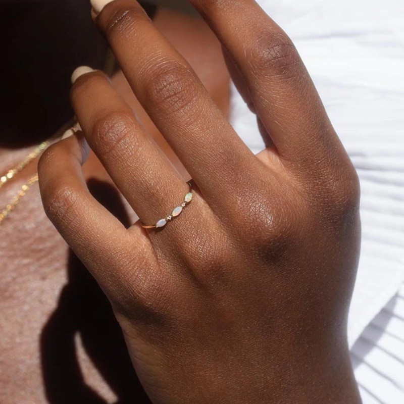 Sterling Silver Round Diamond Ring 17