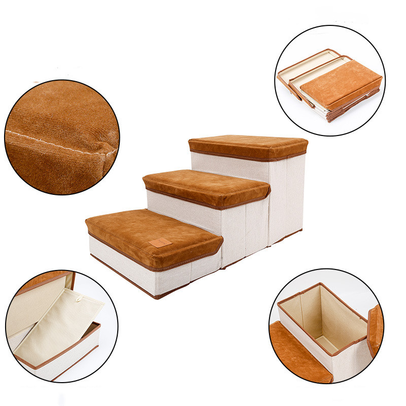 Foldable Storage Pet Dog Stairs 3
